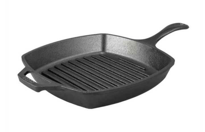 Lodge Cast Iron Wildlife 10 1/2 Inch Black Rainbow Trout Cast Iron Fish Grill Pan