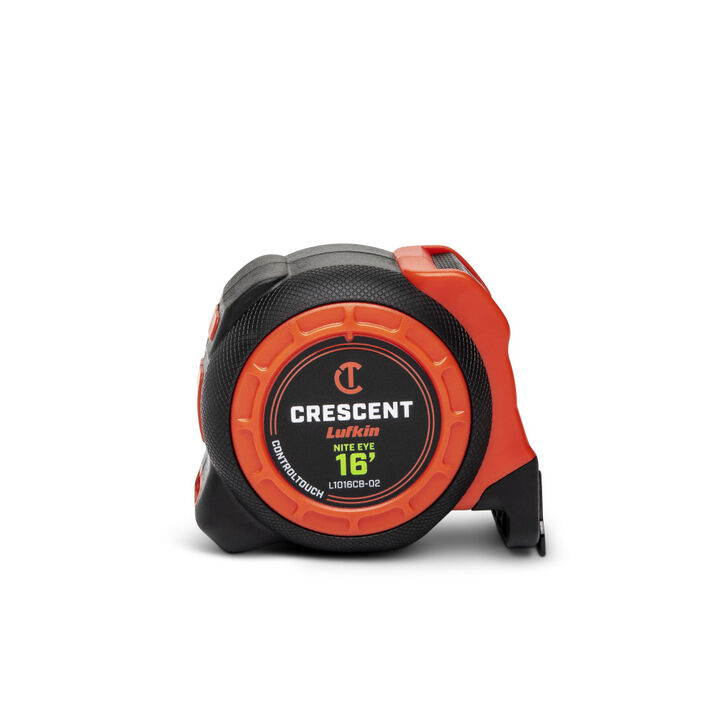 Crescent Lufkin 1-3/16 Inch x 16 Ft. CONTROLTOUCH NITE EYE Tape Measure