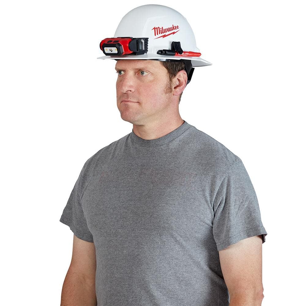 Milwaukee hard hat light clips top