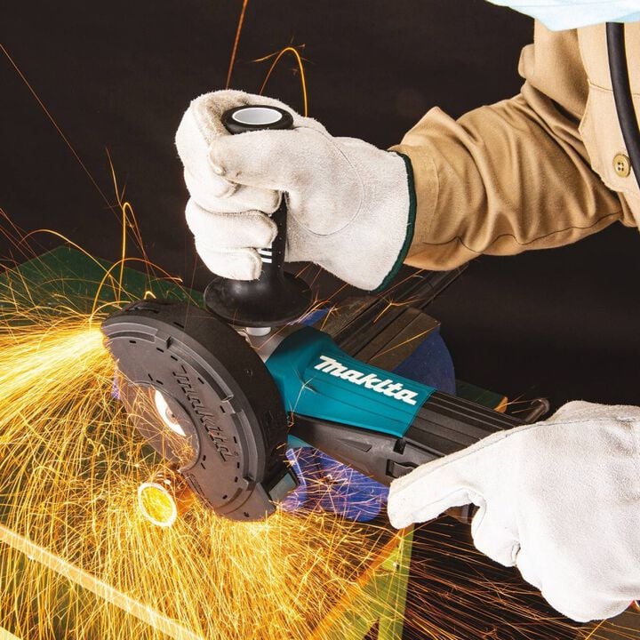 Makita 4-1/2in / 5in Paddle Switch Angle Grinder with AC/DC Switch, large image number 9