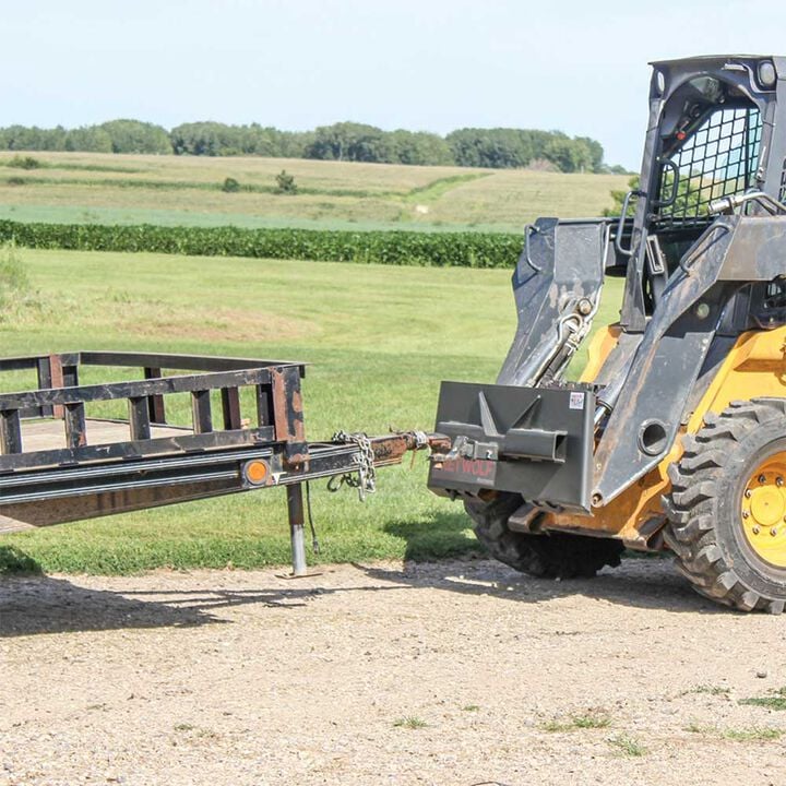 GreyWolf Attachments 2 Inch Receiver Hitch Plate Attachment for Skid Steer, large image number 12