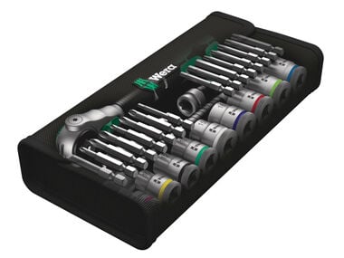 Wera Tools 29pc 3/8in Drive 8100 SB 6 Zyklop Speed Ratchet Set