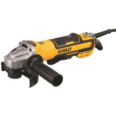 DEWALT 5in Paddle Switch Small Angle Grinder with Kickback Brake No Lock-On Variable Speed, large image number 1