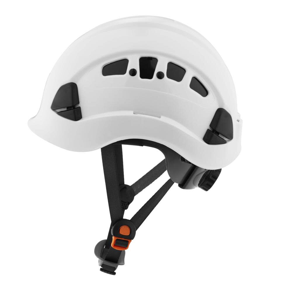 Jackson Safety CH-400V Hard Hat, Industrial Climbing Style, 6-pt.Suspension, Vented, White, large image number 5