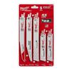 Milwaukee 5-Piece Demolition SAWZALL Blade Set, small image number 1