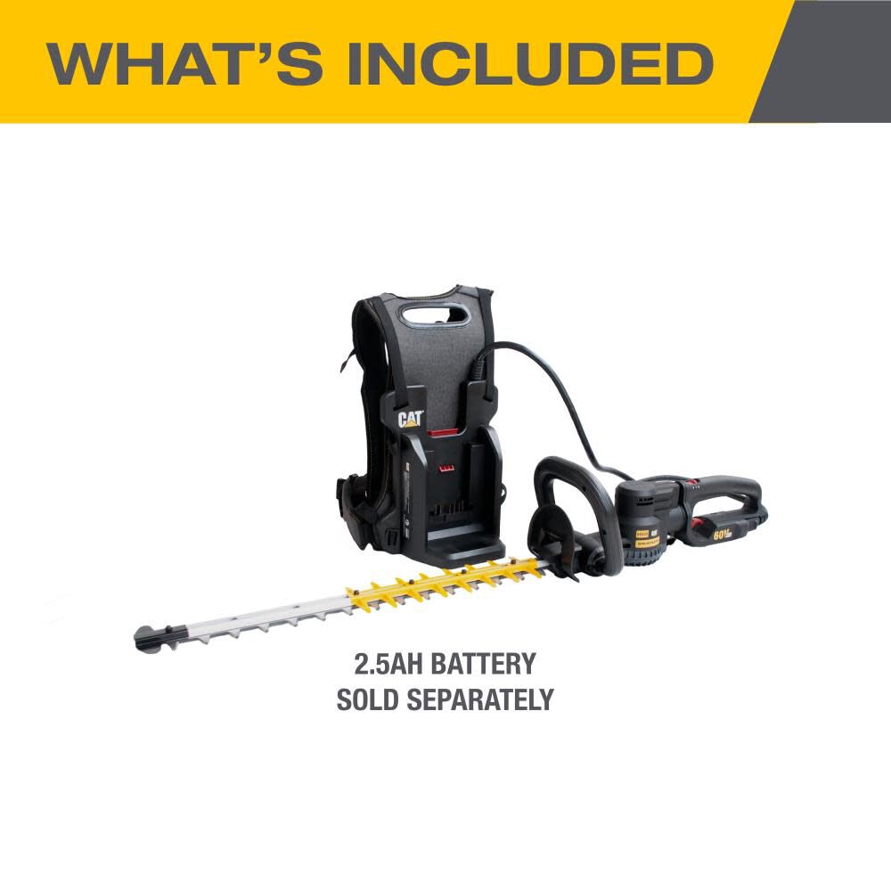 CAT DG620.9 60V 25in Brushless 2-Speed Backpack Hedge Trimmer (Bare Tool), large image number 9