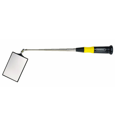 General Tools 2 Inch x 3 Inch Lexan Telescoping Mirror with Plastic Handle