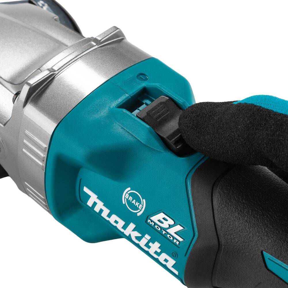 Makita 40V max XGT Brushless Cordless 5 Inch Slide Switch Flathead Grinder Variable Speed with Electric Brake (Bare Tool), large image number 11