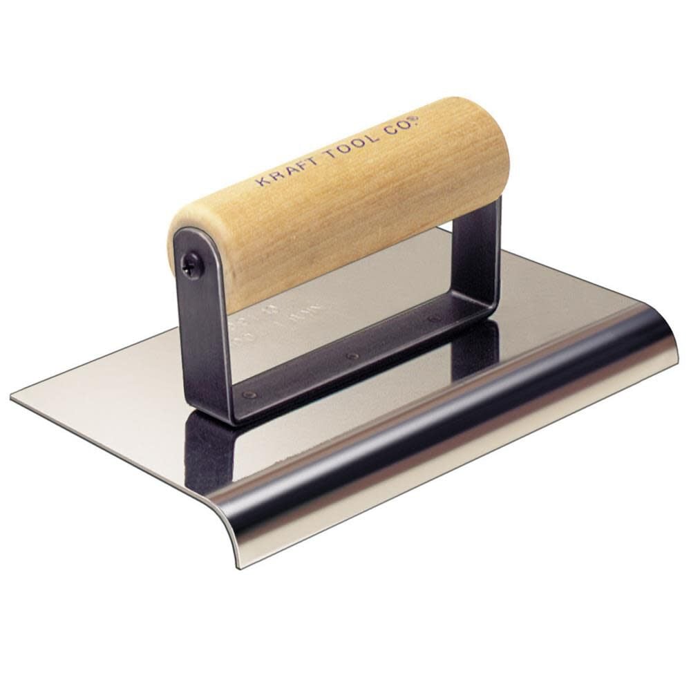 Kraft Tool Co 10in x 4in 3/8in R 1/2in L Cement Edger, large image number 1