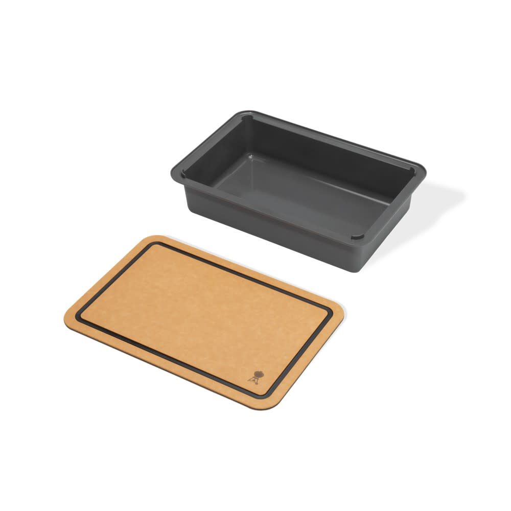 Weber Wood Fiber and Plastic Works Basin with Cutting Board Lid, large image number 1