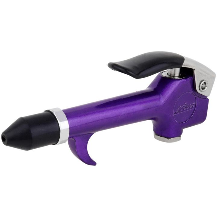 Milton 1/4 Inch NPT Lever Blow Gun Tool - Rubber Tip Nozzle, Purple, large image number 0