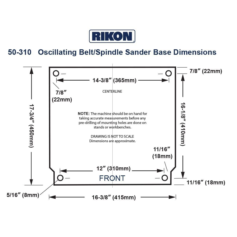 RIKON Benchtop Oscillating Belt/Spindle Sander, large image number 6
