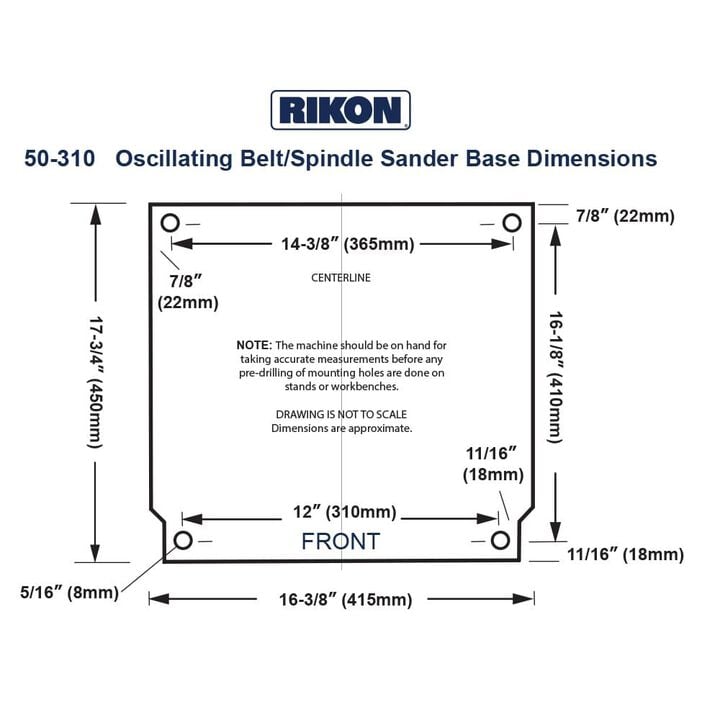 RIKON Benchtop Oscillating Belt/Spindle Sander, large image number 5
