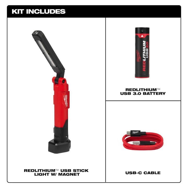 Milwaukee REDLITHIUM USB Stick Light with Magnet, large image number 1