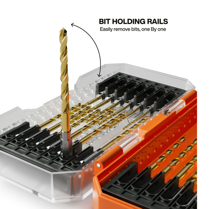 Klein Tools Titanium Drill Bit Set 21 Piece & Low Profile 1.50 Diopter Bifocal Safety Glasses Bundle, large image number 5