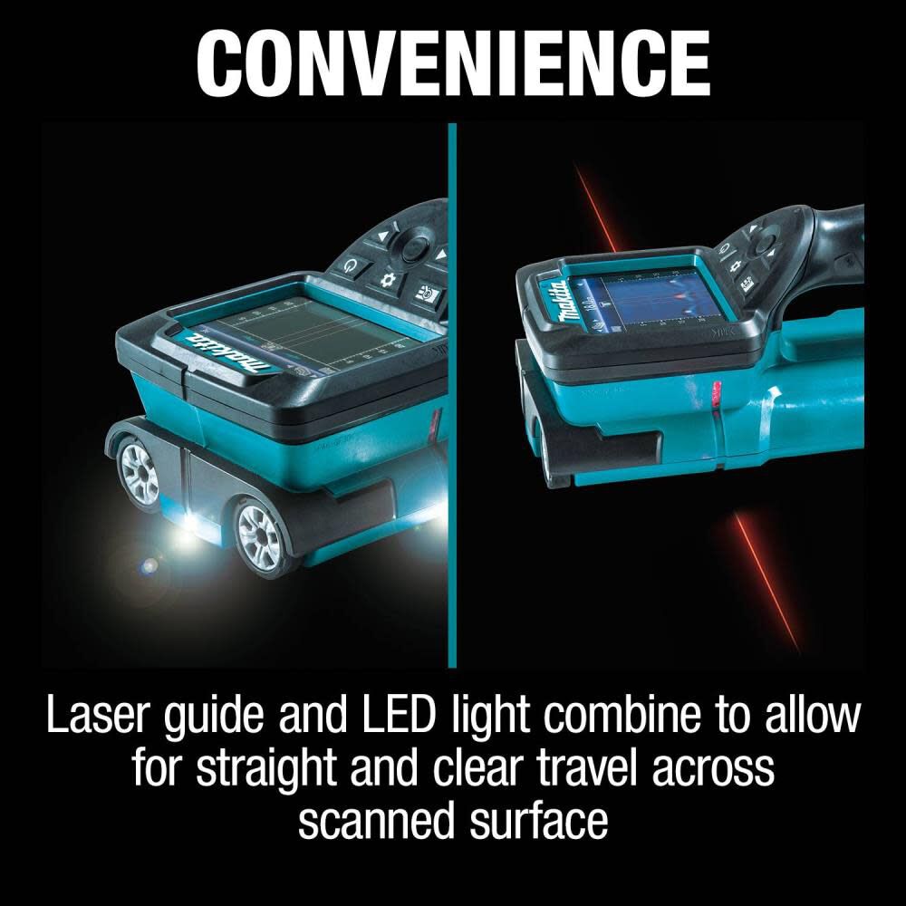 Makita 18V LXT LithiumIon Cordless Multi Surface Scanner Kit 2.0Ah with Interlocking Storage Case DWD181R1J Acme Tools