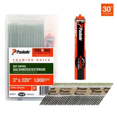 Paslode Fuel+Nail Combo Pack 2in x .113 RS HDG+