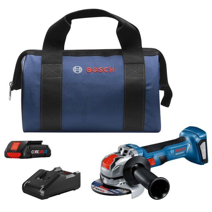 Bosch 18V X-LOCK 4 1/2in Angle Grinder Kit