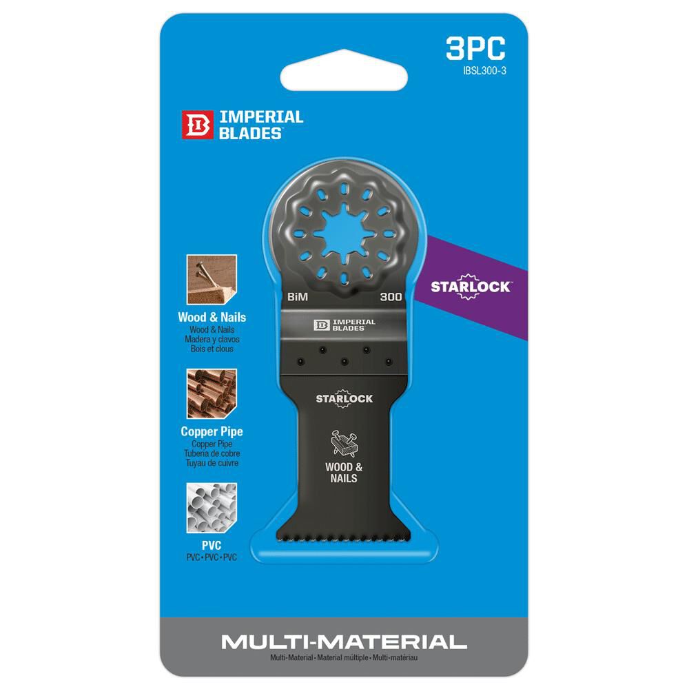 Imperial Blades Starlock 1 3/8in Standard Wood & Nails Blade 3pc, large image number 4