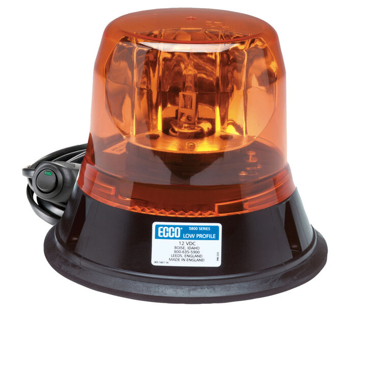 Ecco 5800 Series Rotator 12VDC Amber Magnet Mount LED Beacon Light