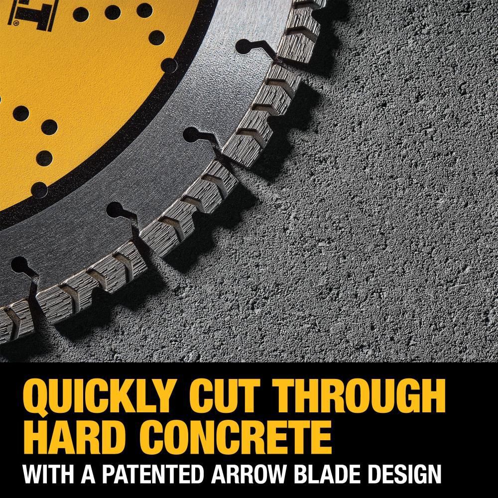 DEWALT XP4 All-Purpose 14 Inch Segmented Rim Diamond Blade for Fast Cuts in General Purpose Concrete, large image number 8