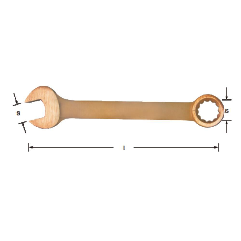 CS Unitec Non-sparking 1-3/4 Inch Combination Wrench, large image number 2