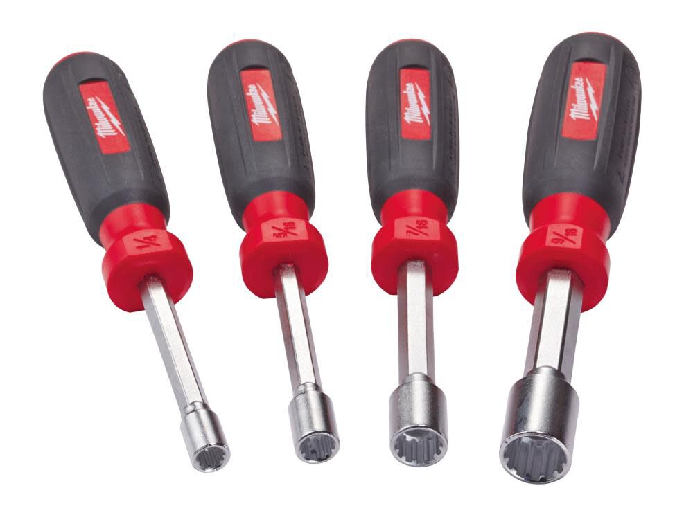 Milwaukee 4 pc Hollow Shaft SAE Nut Driver Set 48222404 Acme Tools