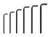 Tekton Flat End Hex L-Key Set, 7/16 - 3/4 Inch, 6 Pieces, small image number 1