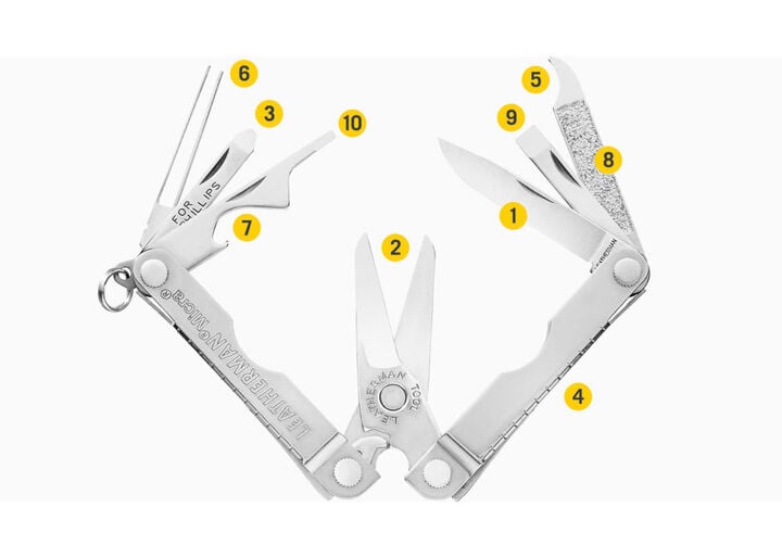 Leatherman Micra Multi-Tool, Stainless Steel, large image number 6