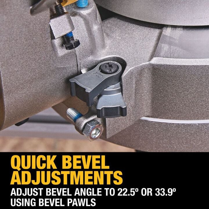 DEWALT 20V MAX XR 10 Inch Double Bevel Fixed Miter Saw (Bare Tool), large image number 10