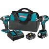 Makita 18V LXT Brushless Cordless 2pc Combo Kit with Two 5.0Ah Batteries, small image number 1