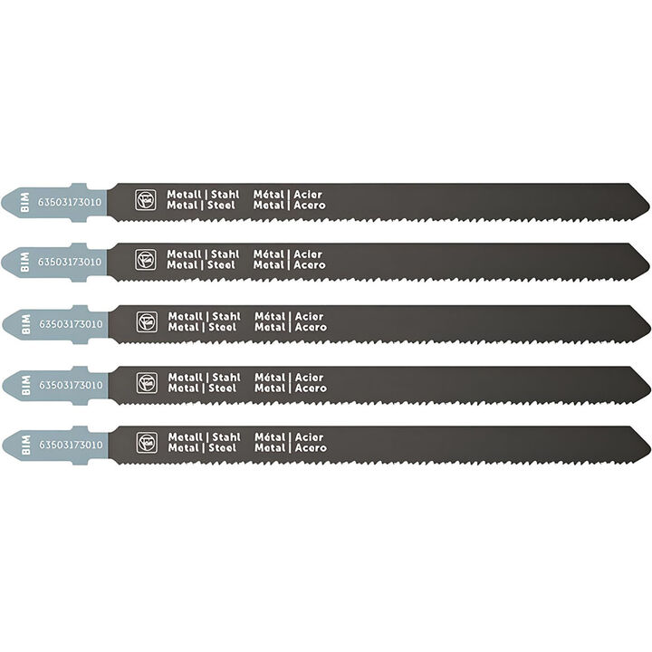 Fein 4-3/8 Inch 16-25 TPI BiMetal Jigsaw Blades, 5 Pack