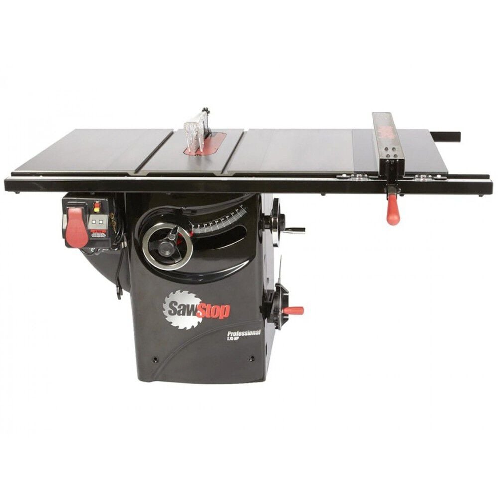 Sawstop 10 In. 1.75 Hp Professional Cabinet Saw With 30 In. Fence