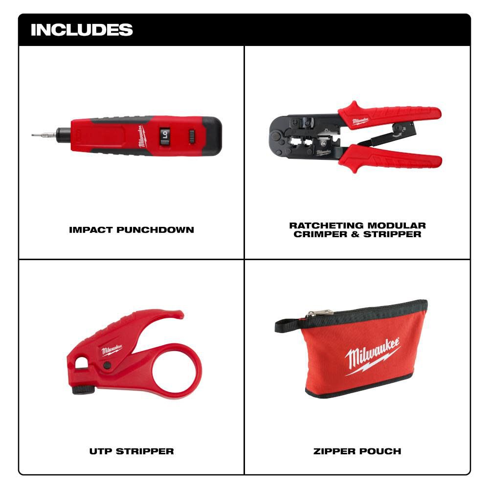 Milwaukee Twisted Pair Install Kit, large image number 2
