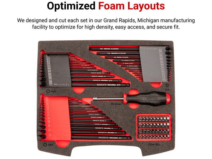 Tekton L-Key and Bit Driver Set (0.050-3/8 in, 1.3-10 mm, #1-#3, T7-T30), large image number 4