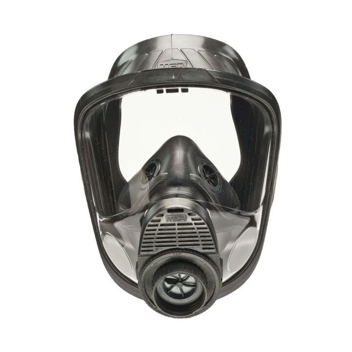 MSA Safety Works Advantage 3100 Silicone Full-Facepiece Respirator, Black, Small