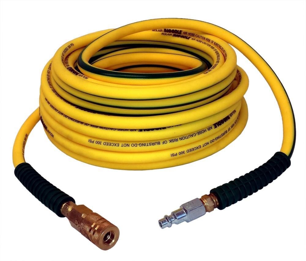 Rolair 1/4In x 50Ft Noodle Air Compressor Hose with Fittings, large image number 1