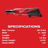 Milwaukee M12 Cordless 1/4 In. Ratchet (Bare Tool), small