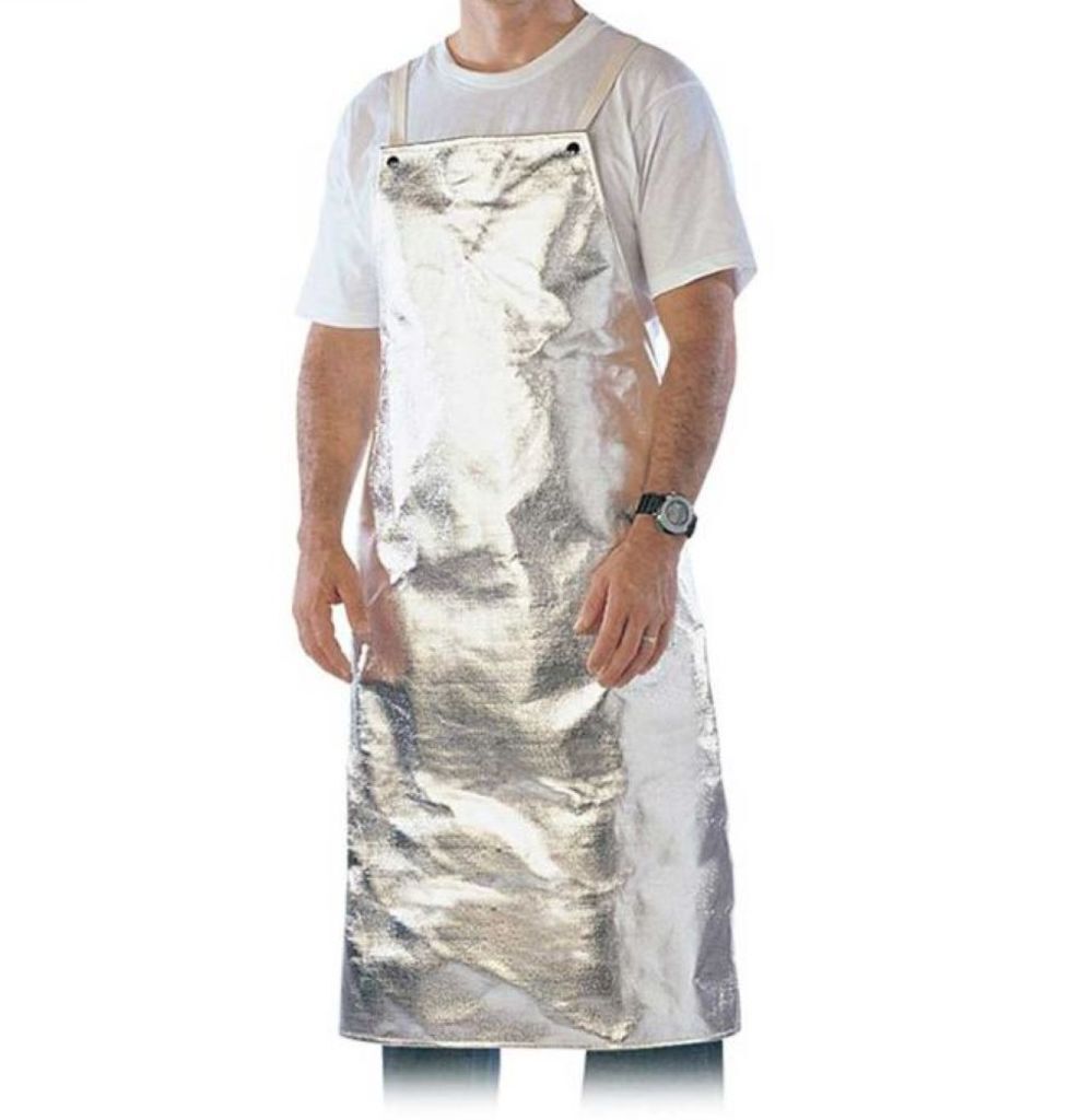 Black Stallion Aluminum Rayon Cowhide Leather Welding Bib Apron, large image number 1
