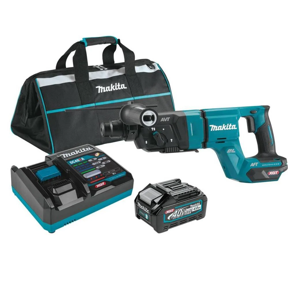 Makita 40V max XGT 1 1/8in AVT Rotary Hammer Kit, large image number 1