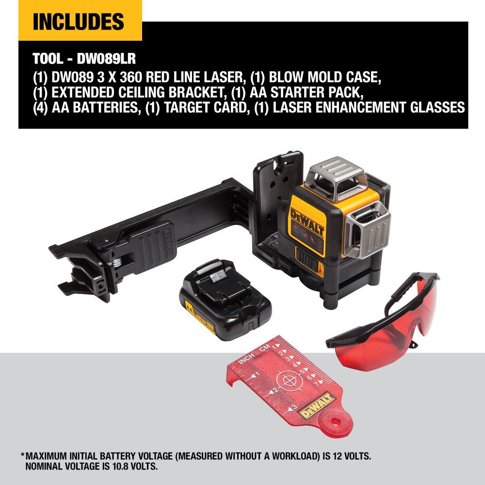 DEWALT 12V Max Line Laser 3 X 360 Degree Red Simolary simolary.com 13