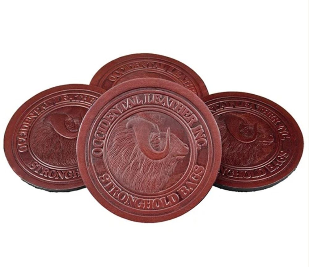 Occidental Leather Coasters Oxy Red 4 Pieces, large image number 1