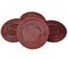 Occidental Leather Coasters Oxy Red 4 Pieces, small image number 1