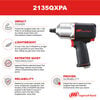 Ingersoll Rand 1/2 Inch Quiet Pistol Grip Air Impact Wrench 1100 Ft-Lb, small image number 5