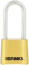 Brinks Combination Lock 2-3/8in Brass Shackle Resettable, small