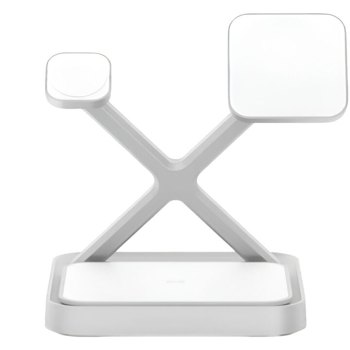 Noco 3-In-1 Qi2 15W Wireless Charging Stand Silver