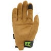 Lift Safety Pro Series Synthetic Leather Grunt Work Gloves Brown Large, small image number 2