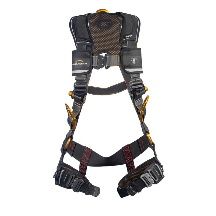 Guardian Fall Protection Full Body Harness with QC Chest/Leg Buckle Hip D-Ring, large image number 0