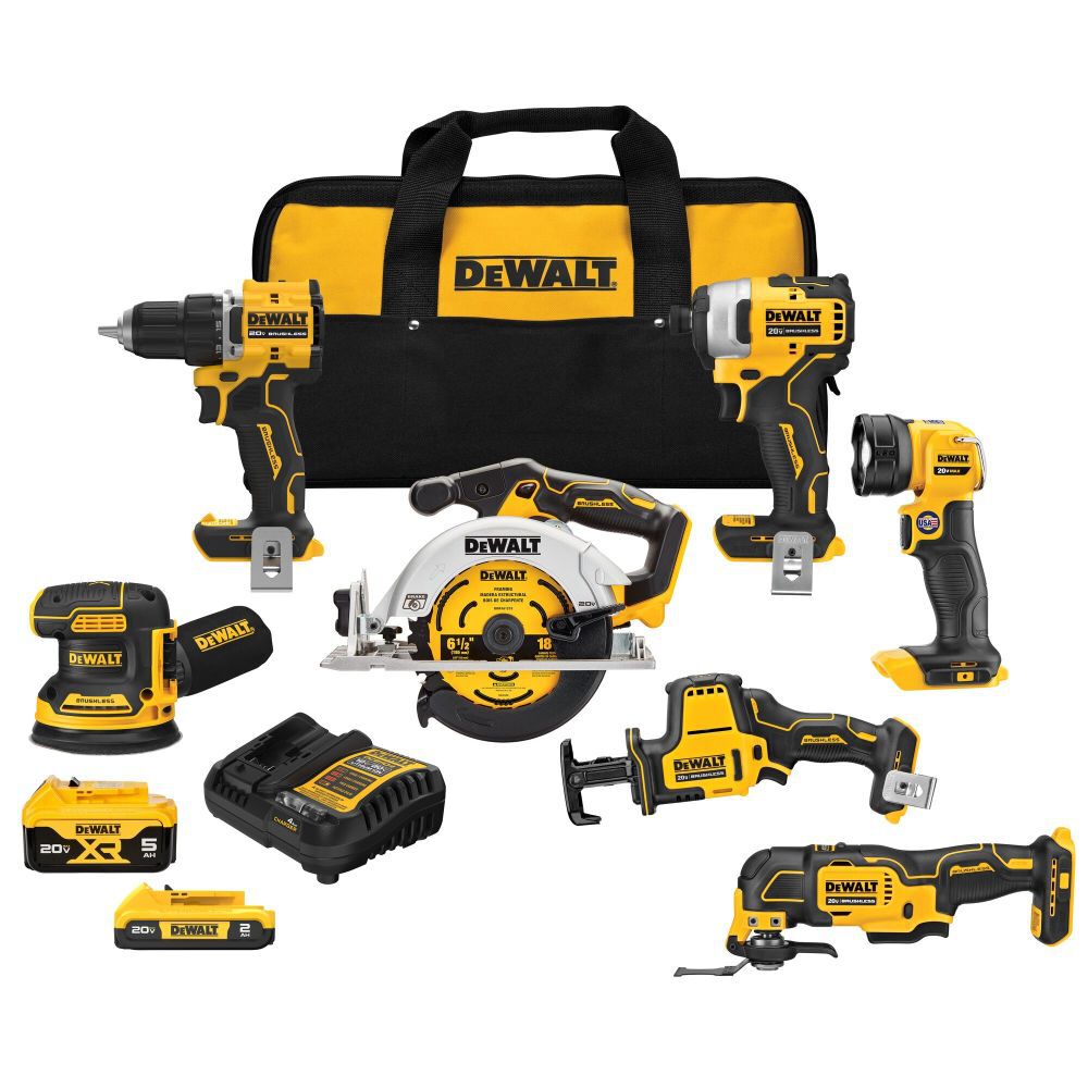 DEWALT 20V MAX XR Brushless 7 Tool Combo Kit DCK700D1P1 Acme Tools