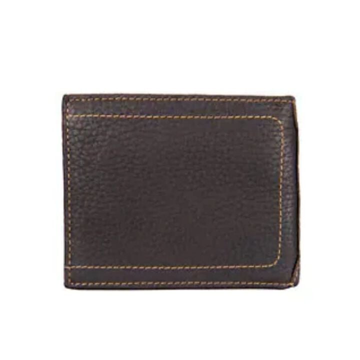 Carhartt Dark Brown Pebble Leather Passcase Wallet